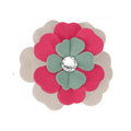 Multicolor Layered Flower Rhinestone Pet Hair Clip